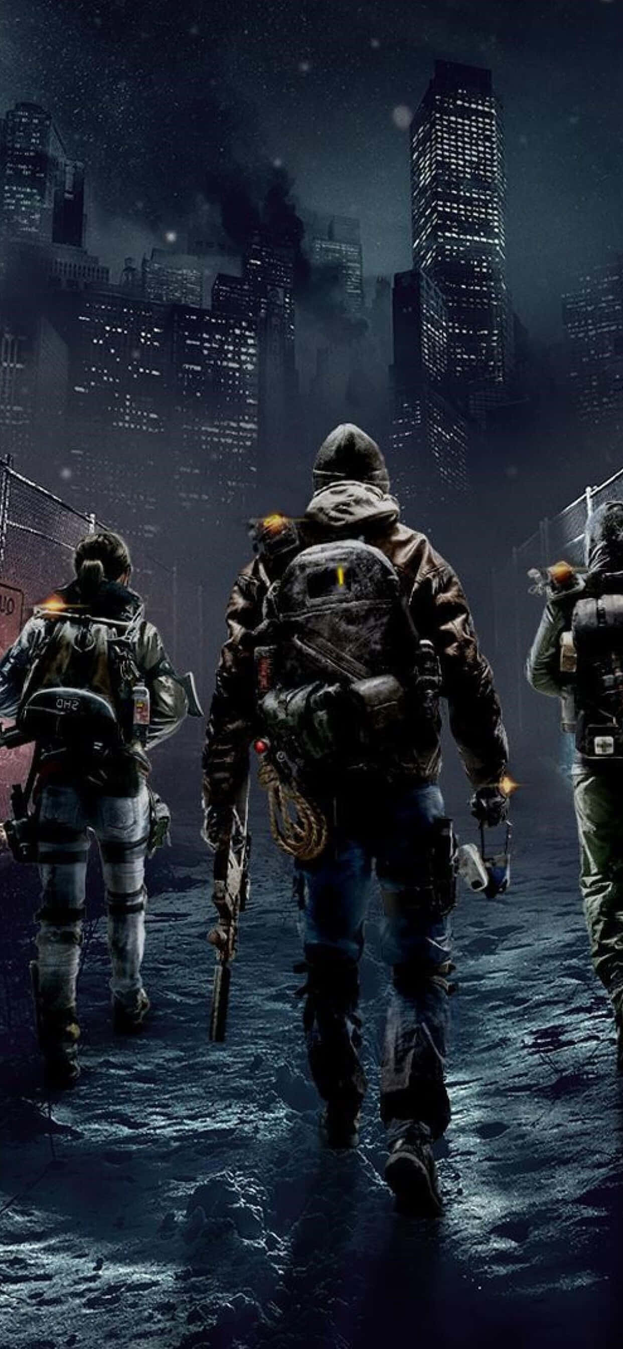 スタイリッシュに敵と戦う：iPhone Xs Max The Division 壁紙