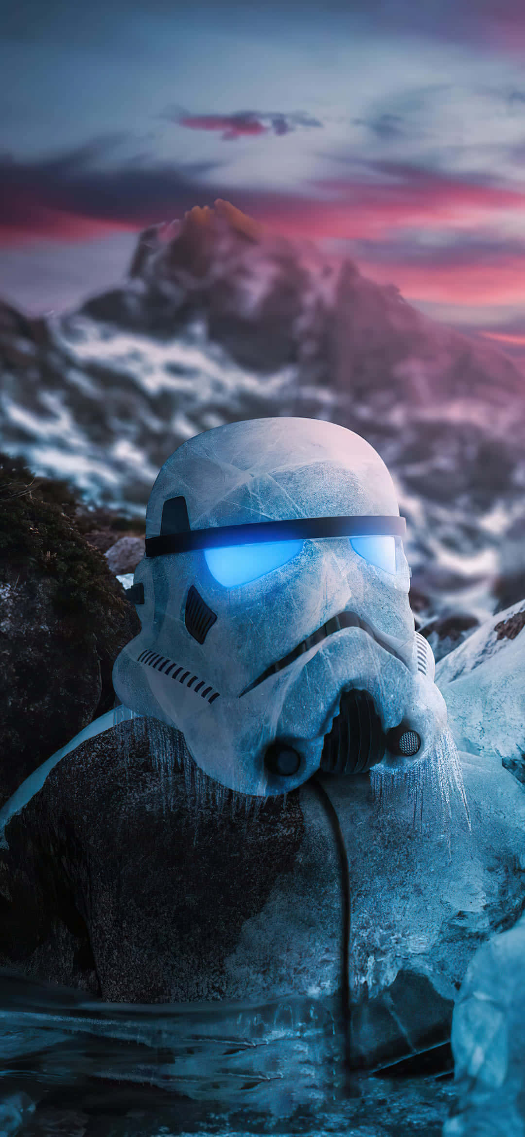 スター・ウォーズ ストームトルーパー 光るマスク 背景 壁紙