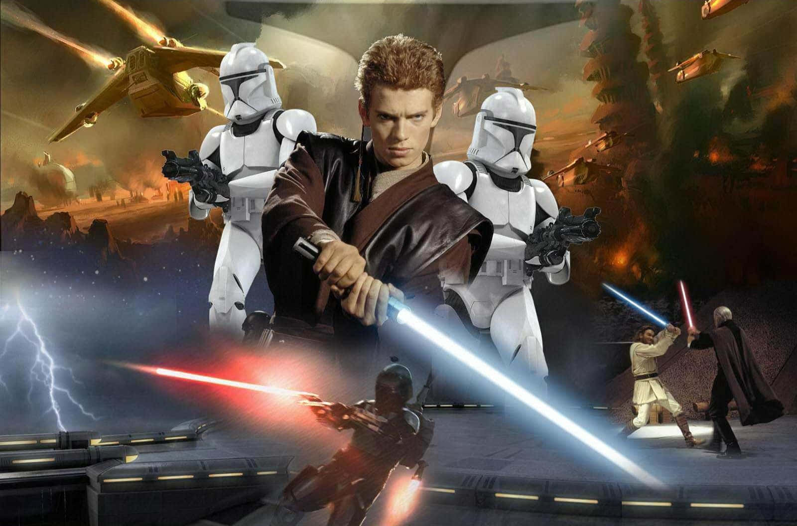 スター・ウォーズ プリクエル・トリロジー コラージュ画像 壁紙
