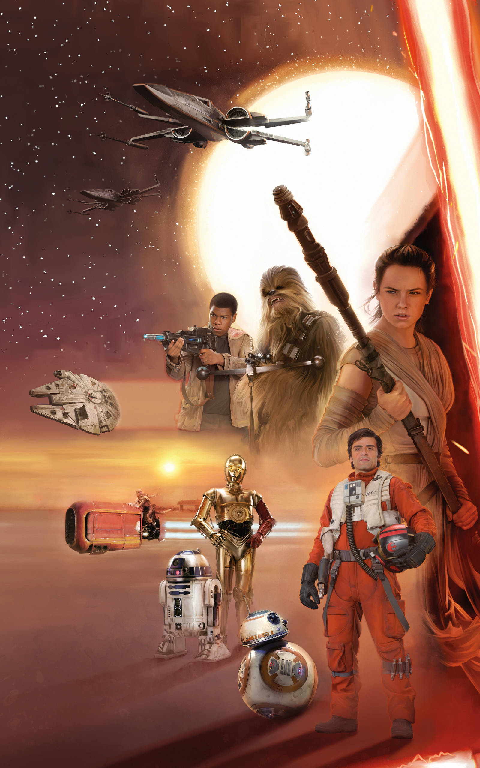 スター・ウォーズのキャラクターたち タブレット 壁紙