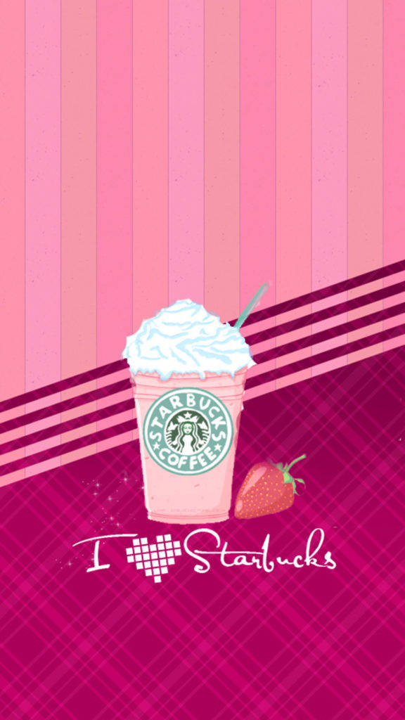 スターバックス かわいいガーリーなスマホ画面 壁紙