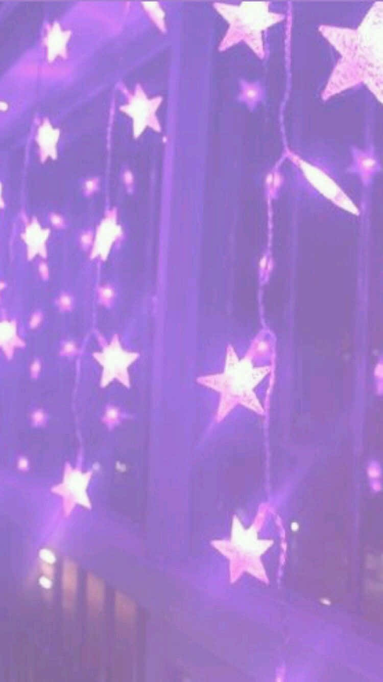 スターライト ラベンダー パステルパープル エステティック背景 壁紙