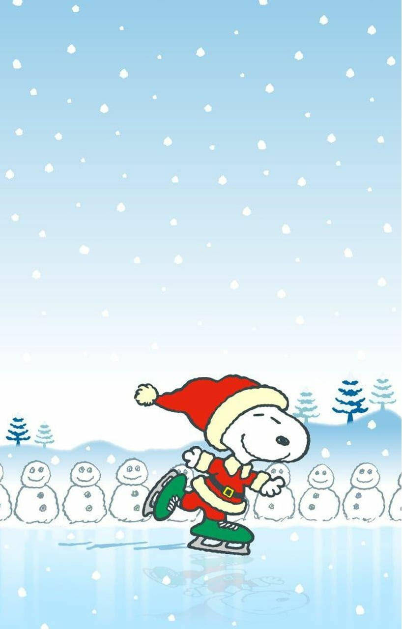 スヌーピー クリスマス アイススケート 壁紙