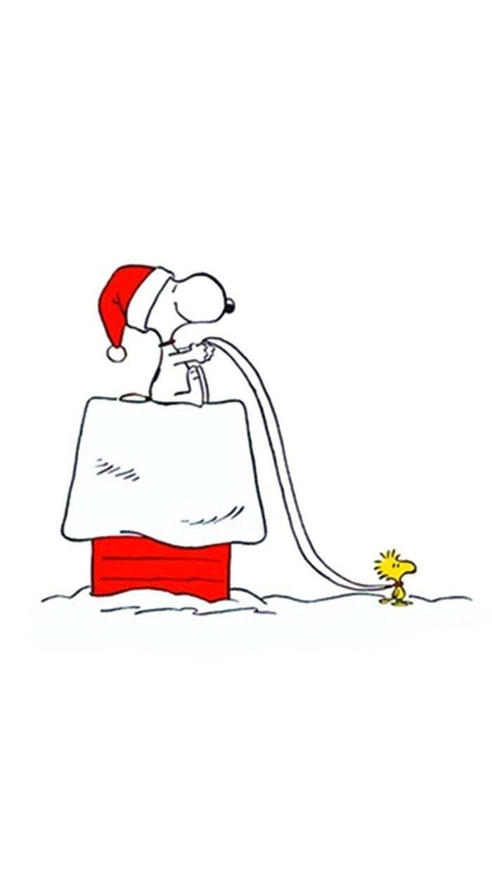 スヌーピー クリスマス ホワイト 壁紙