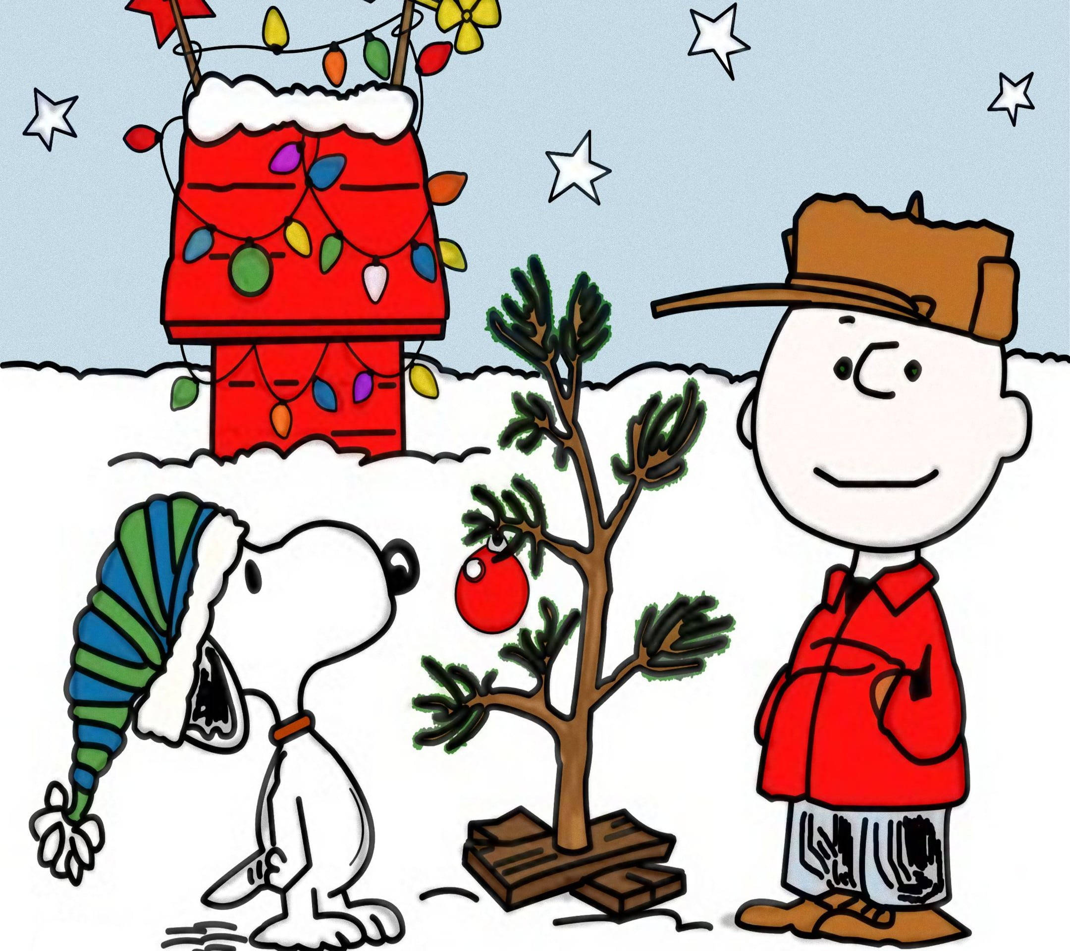 スヌーピー クリスマススターズ 壁紙