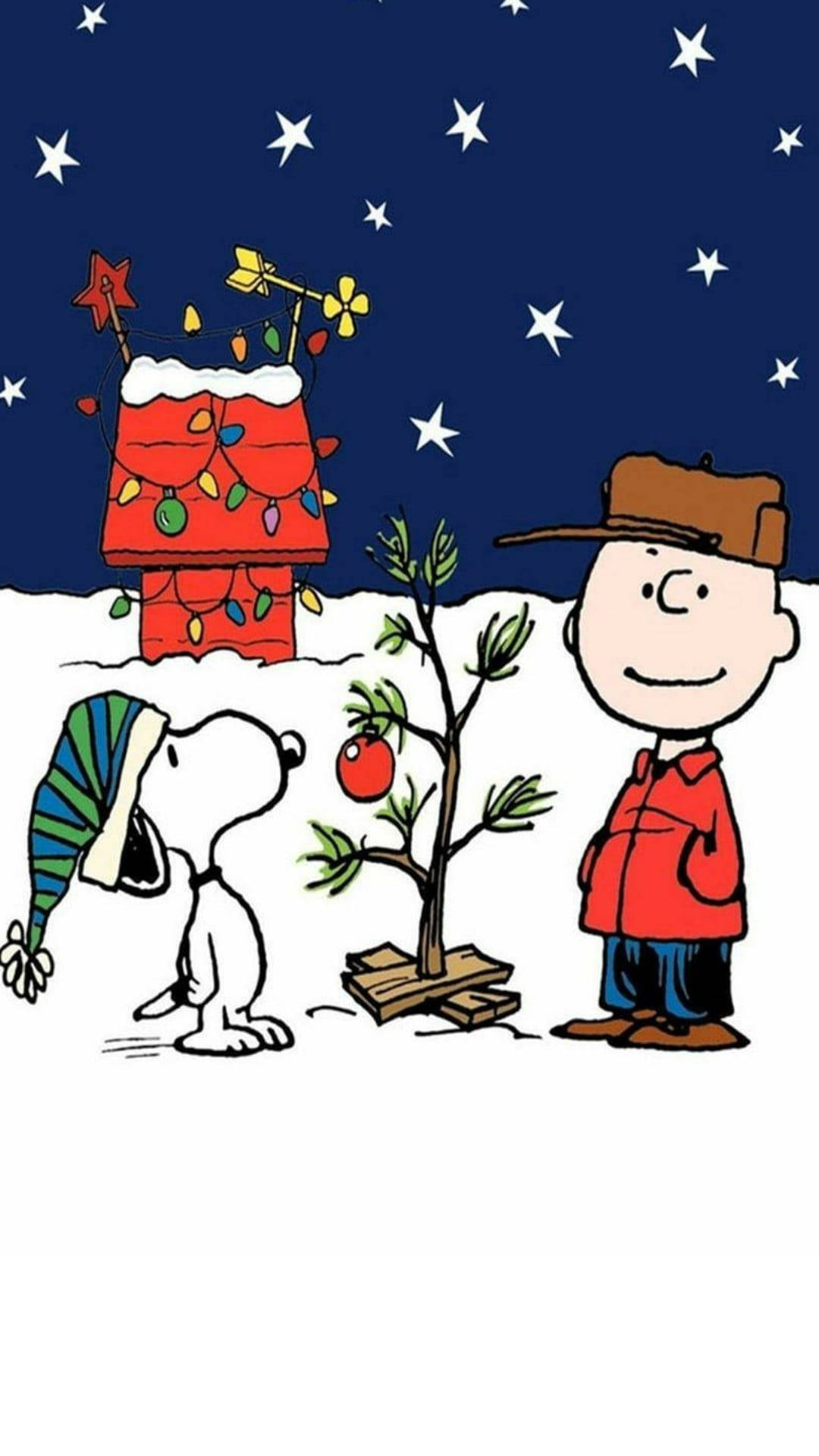 スヌーピーのクリスマスイブニング 壁紙