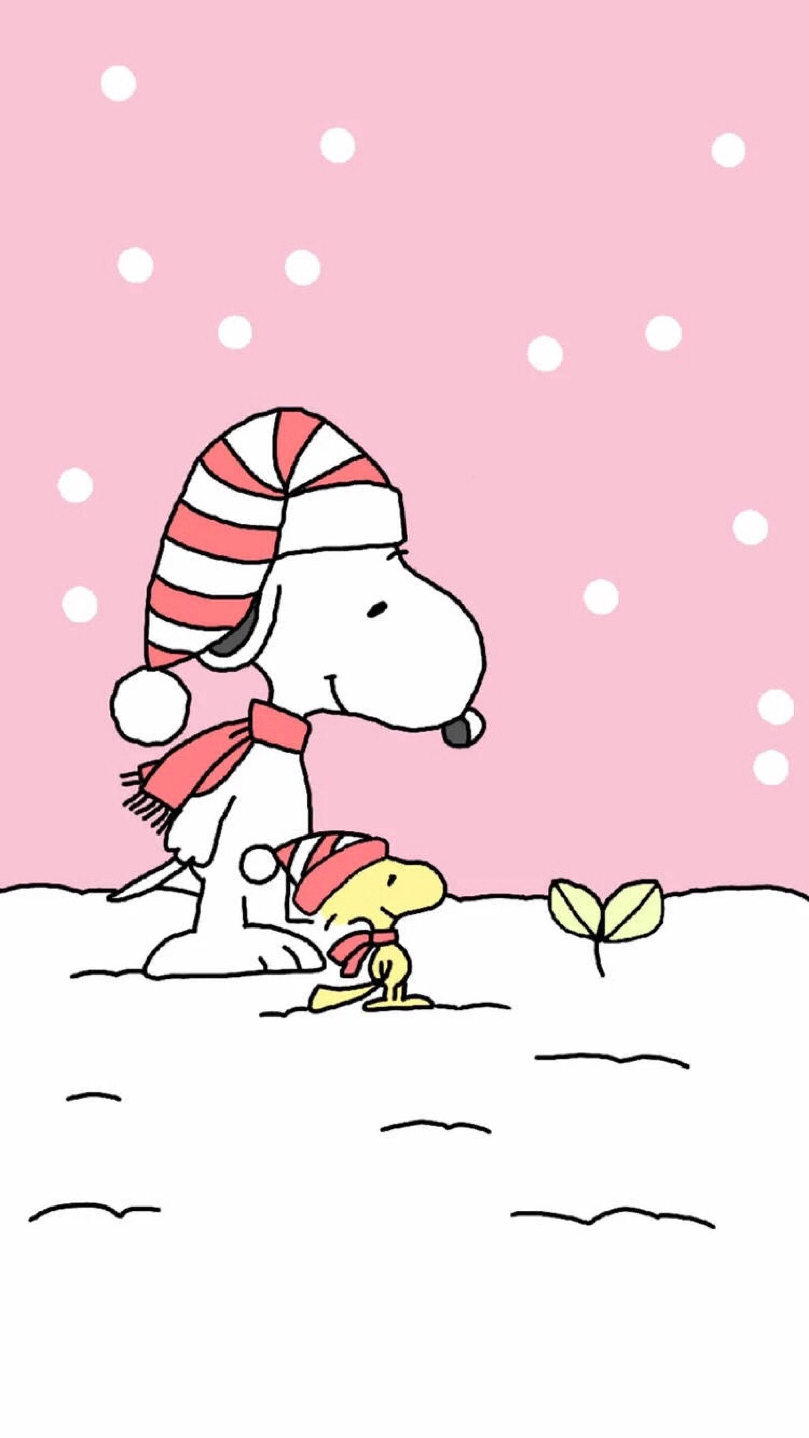 スヌーピーのクリスマスプラント 壁紙