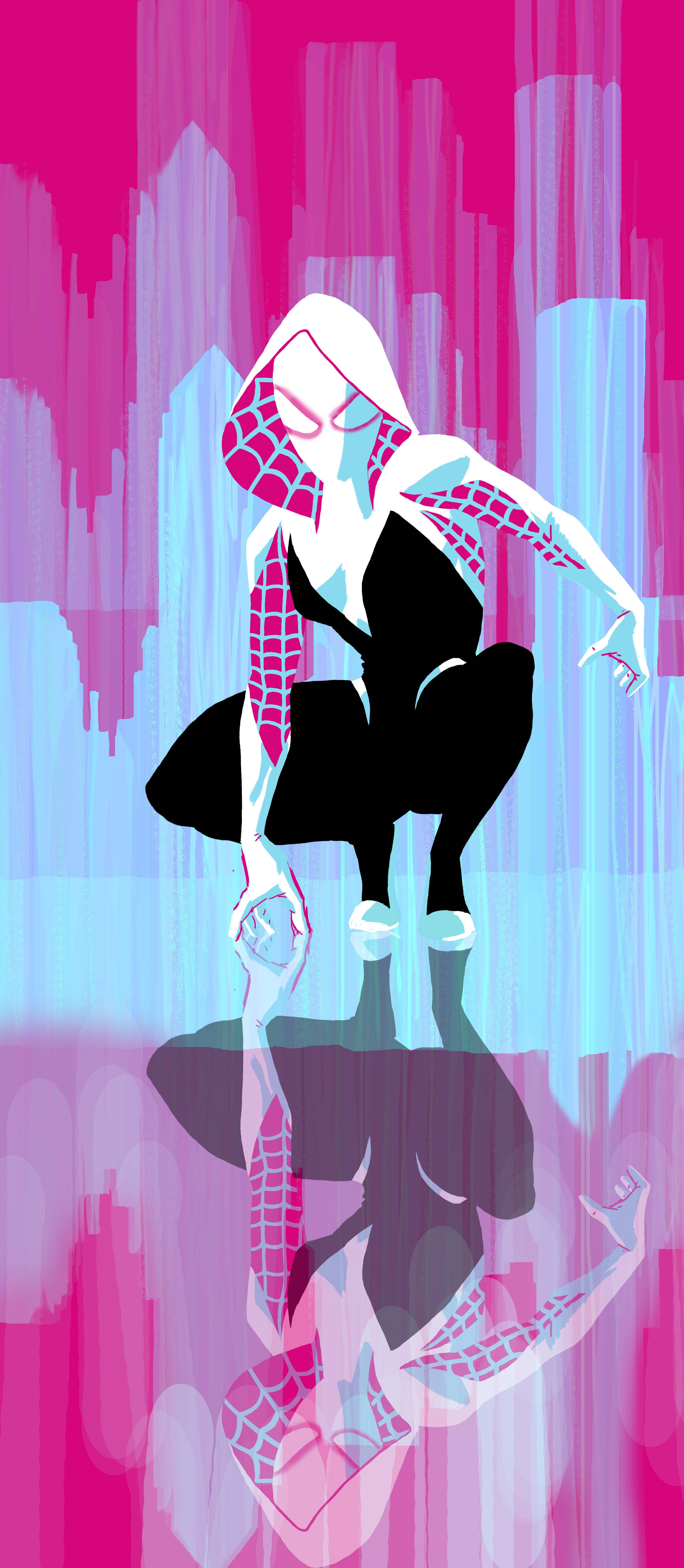 スパイダーグウェン リフレクション 壁紙