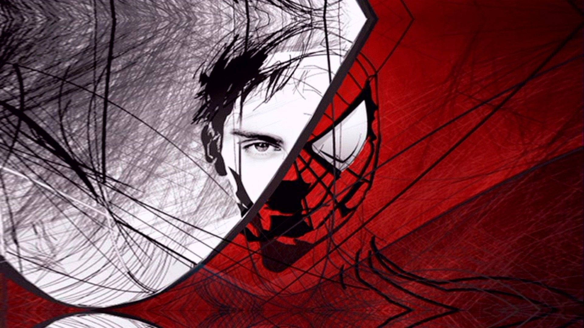 スパイダーマン トビー・マグワイア ハーフマスク 壁紙