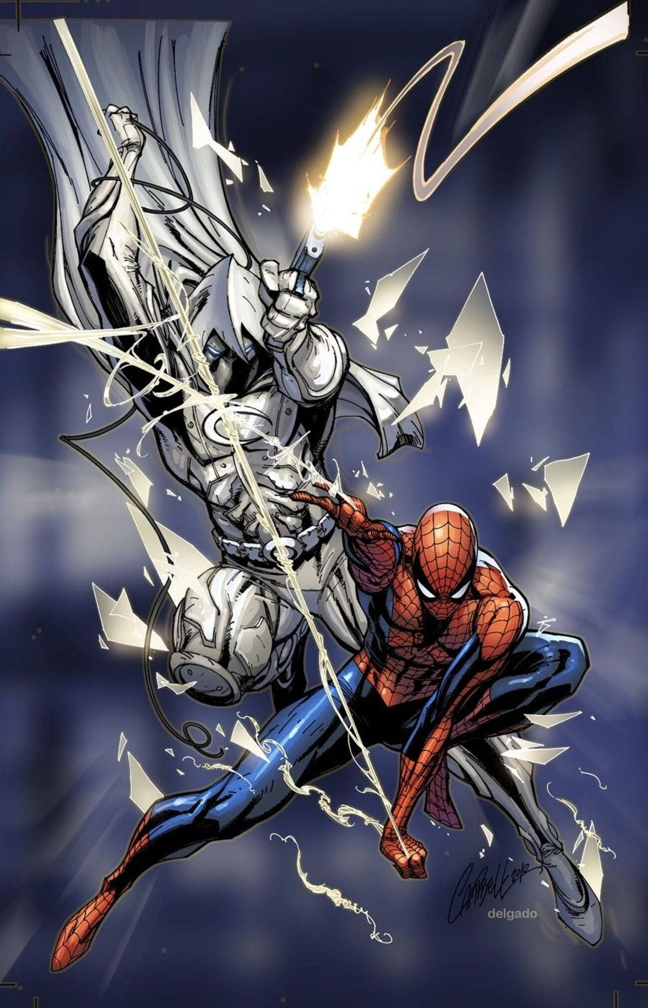 スパイダーマン×ムーンナイト フォン 壁紙