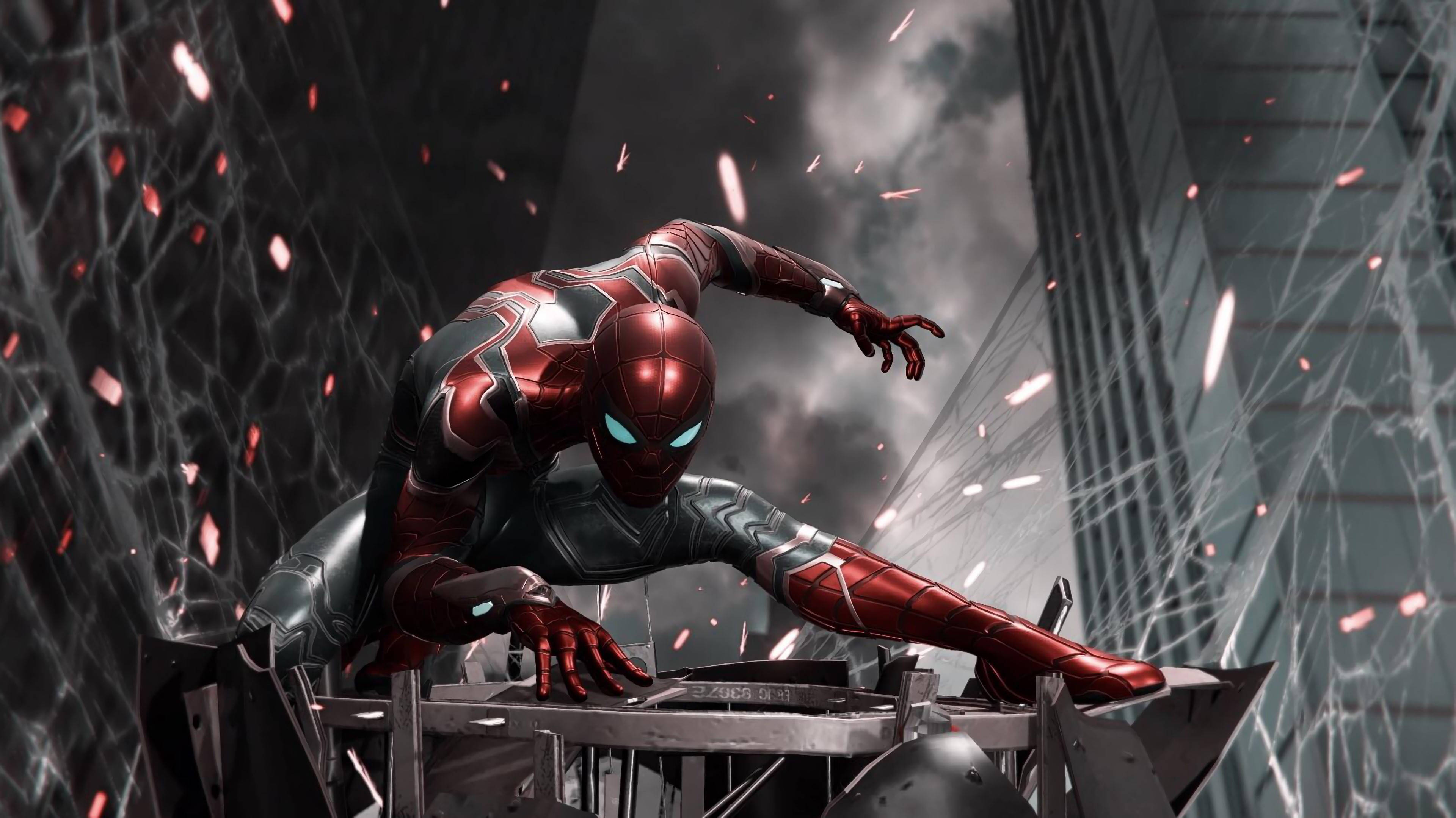 スパイダーマンPS4 戦闘シーン 壁紙