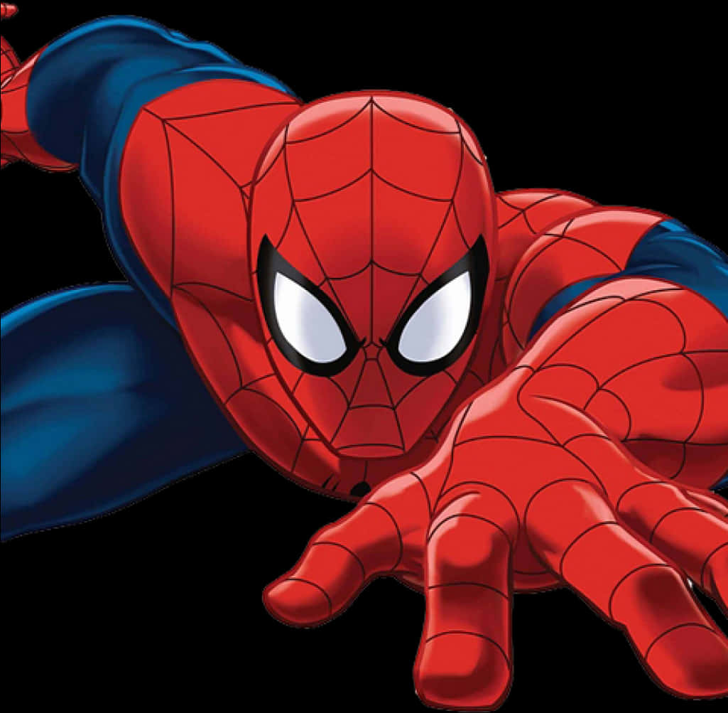 スパイダーマン這い這いアクションポーズ 壁紙
