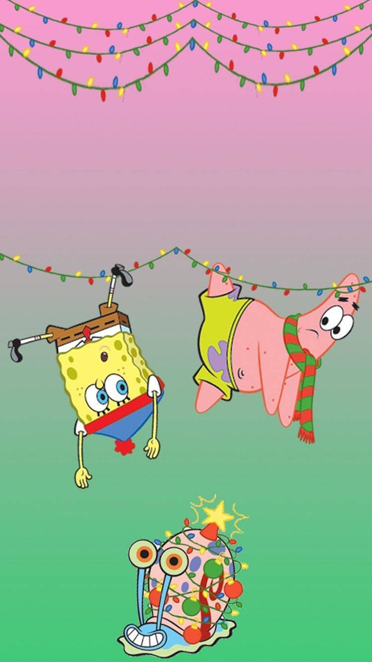 スポンジ・ボブとパトリックのクリスマス 壁紙