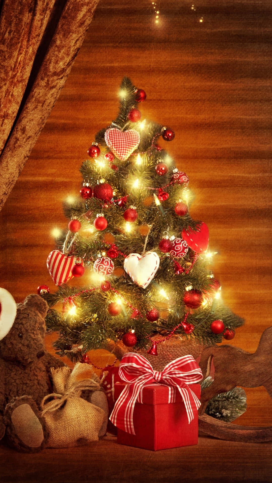 スマホでクリスマス気分を満喫 壁紙