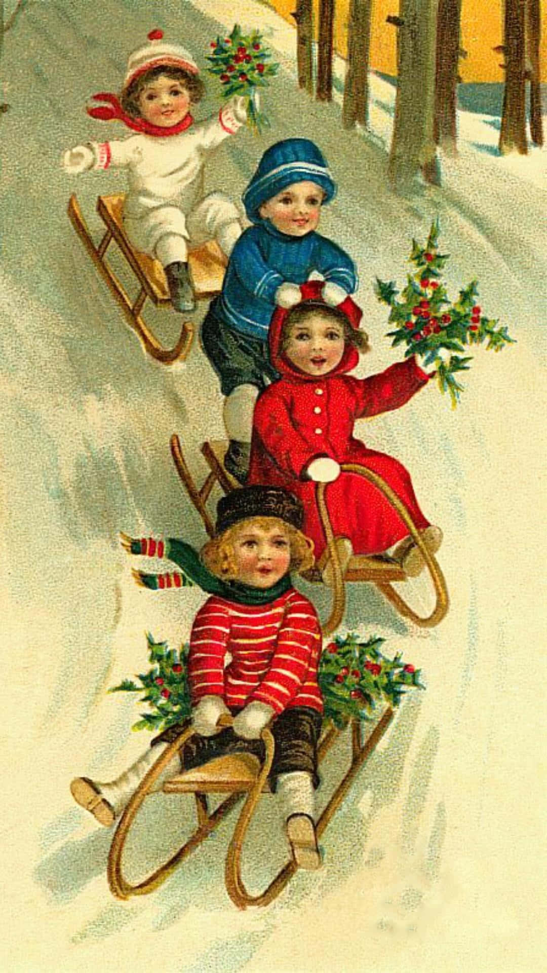 スマートフォンでクリスマスを祝おう 壁紙