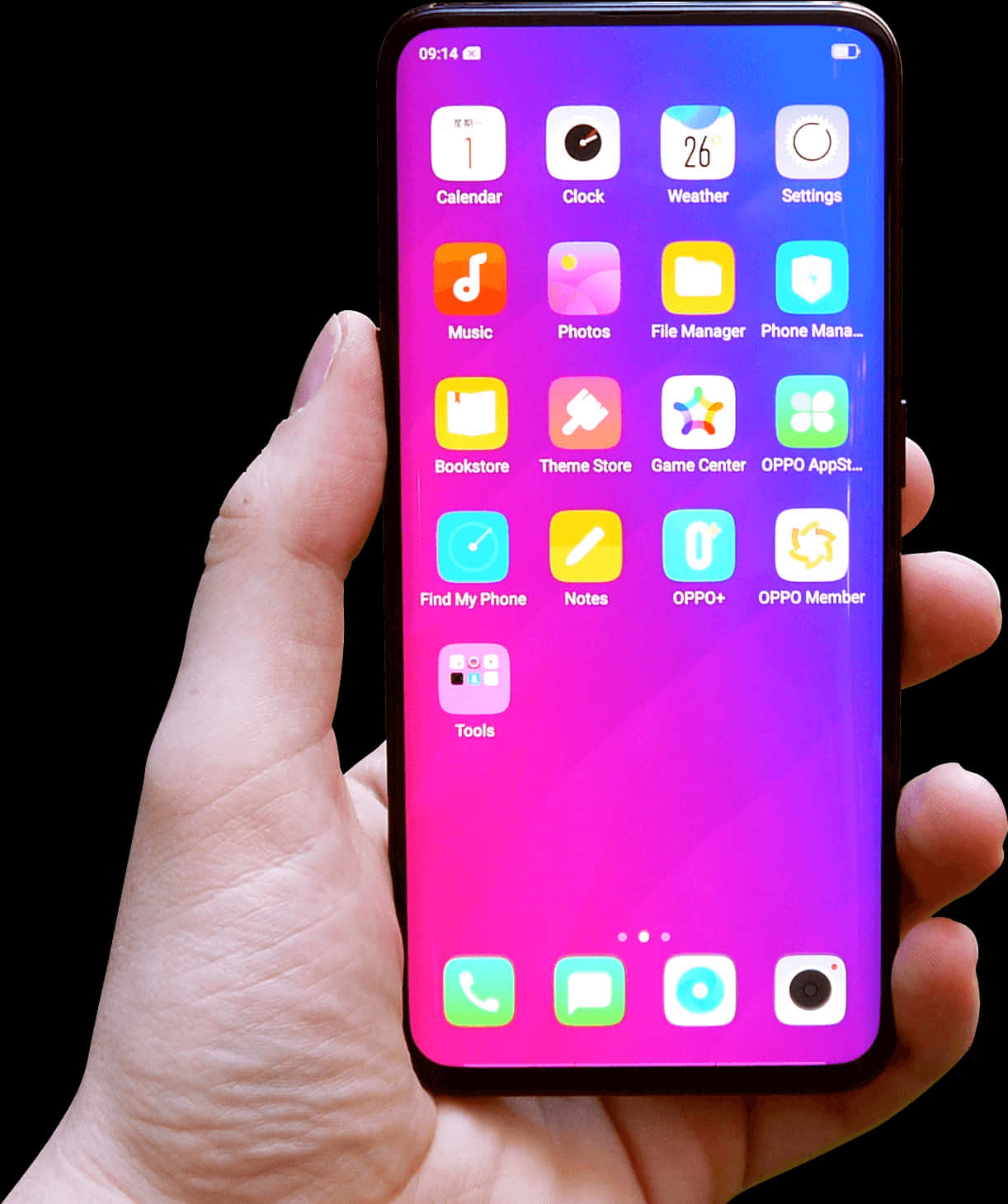 スマートフォンを手に持つ 壁紙