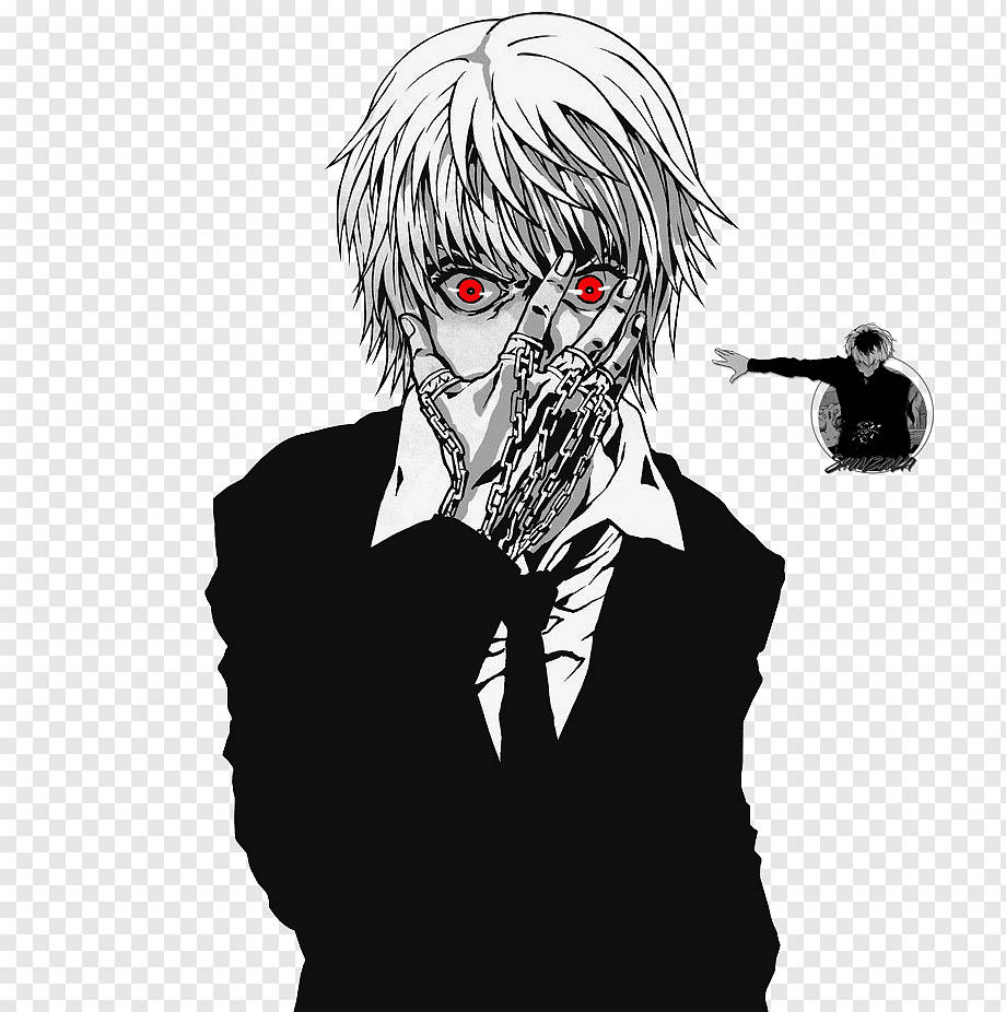 スーツ姿のカネキ マンガPFP 壁紙
