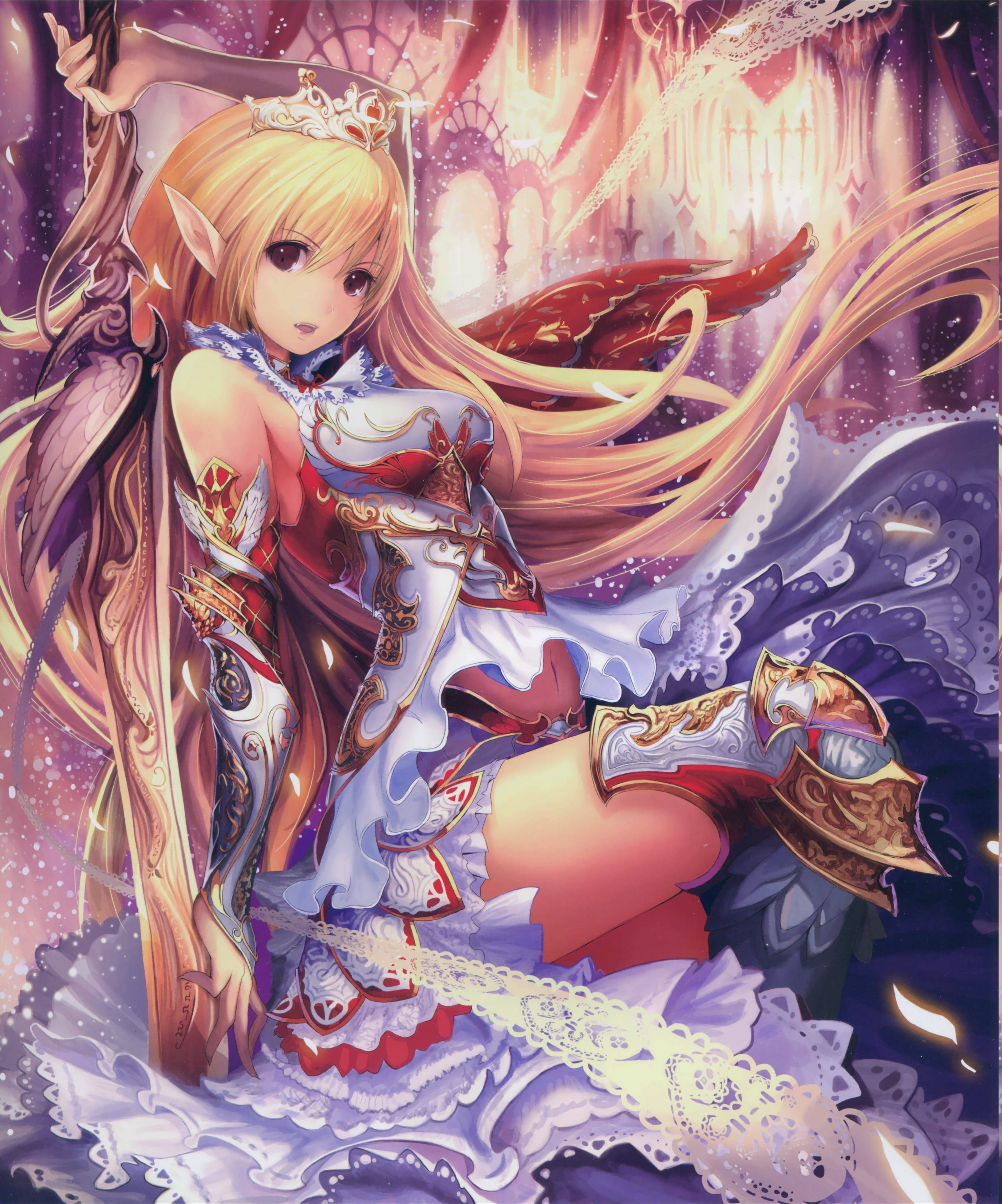 セクシーなアニメ風ファンタジー戦士 壁紙