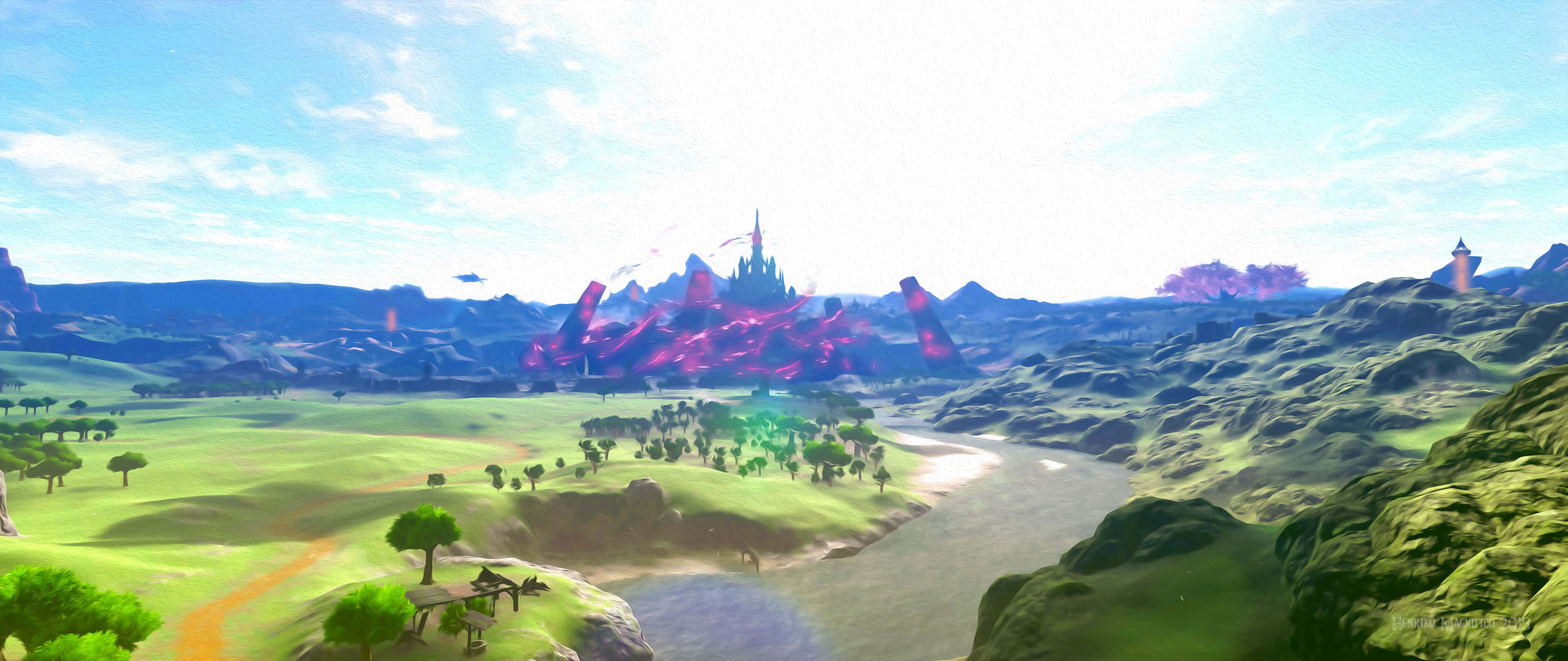 ゼルダ ブレス オブ ザ ワイルド 4K 昼間の自然 壁紙
