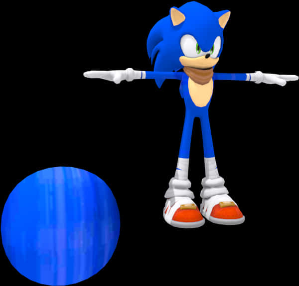 ソニック キャラクター ポーズ 青いオーブ 壁紙