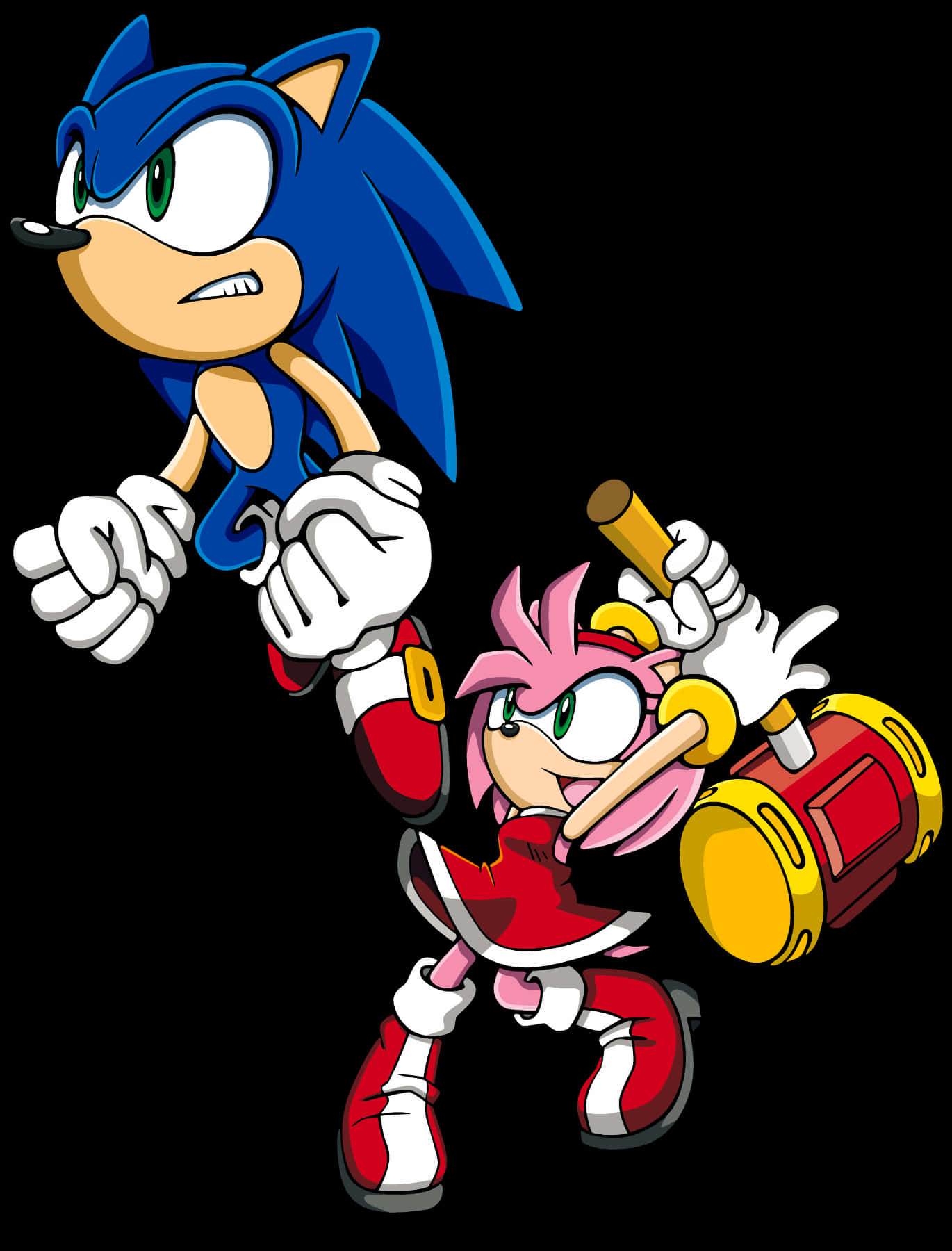 ソニックとエイミー・ローズのキャラクター 壁紙