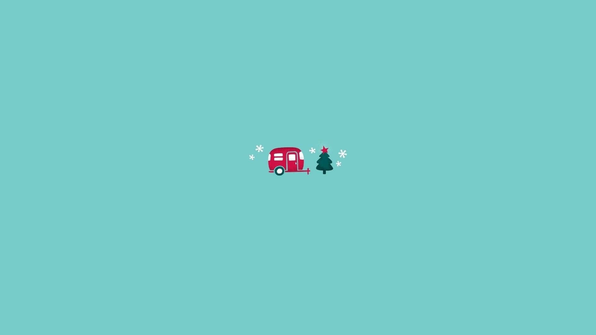 ソフトで美しいミニマルなクリスマスコンピューター 壁紙