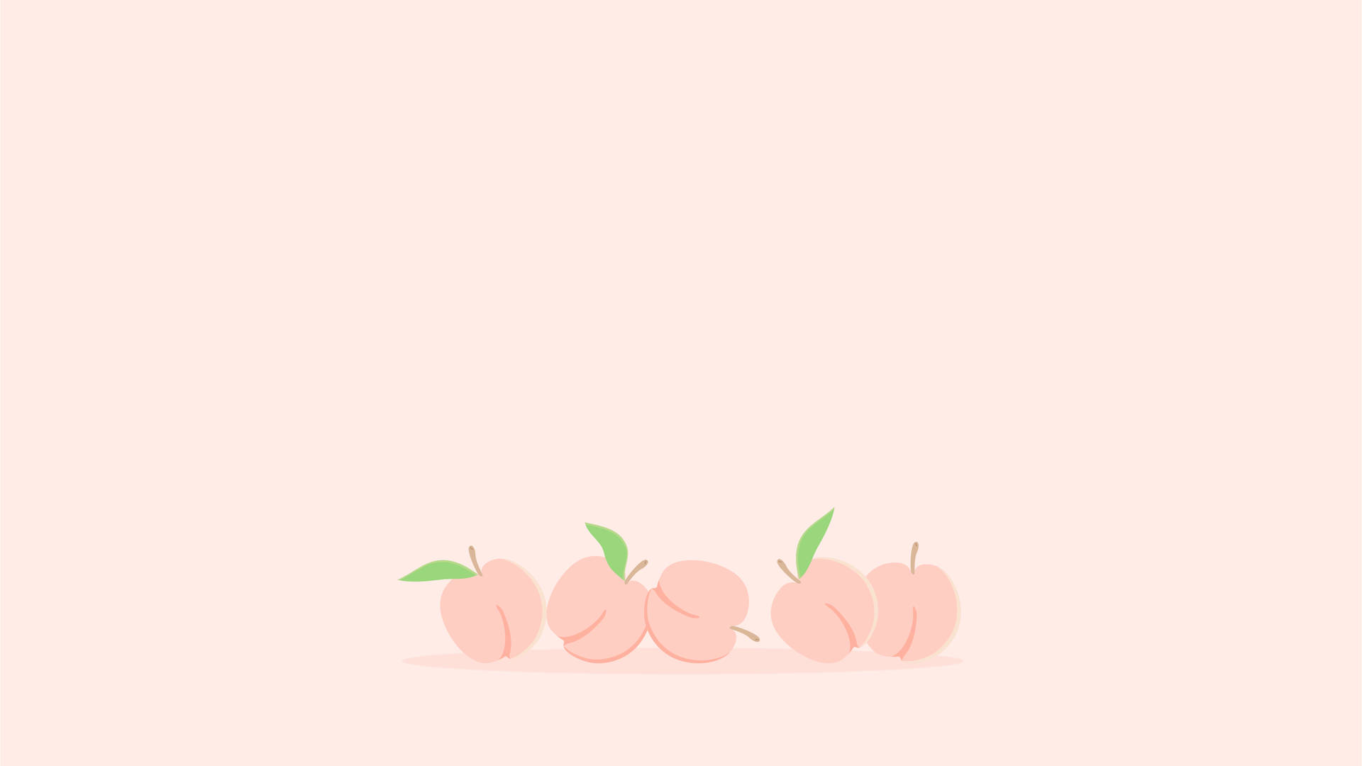 ソフトピンクの桃が美しいノートパソコン