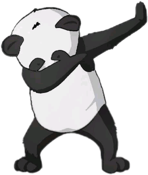 ダブるパンダのカートゥーンキャラクター 壁紙
