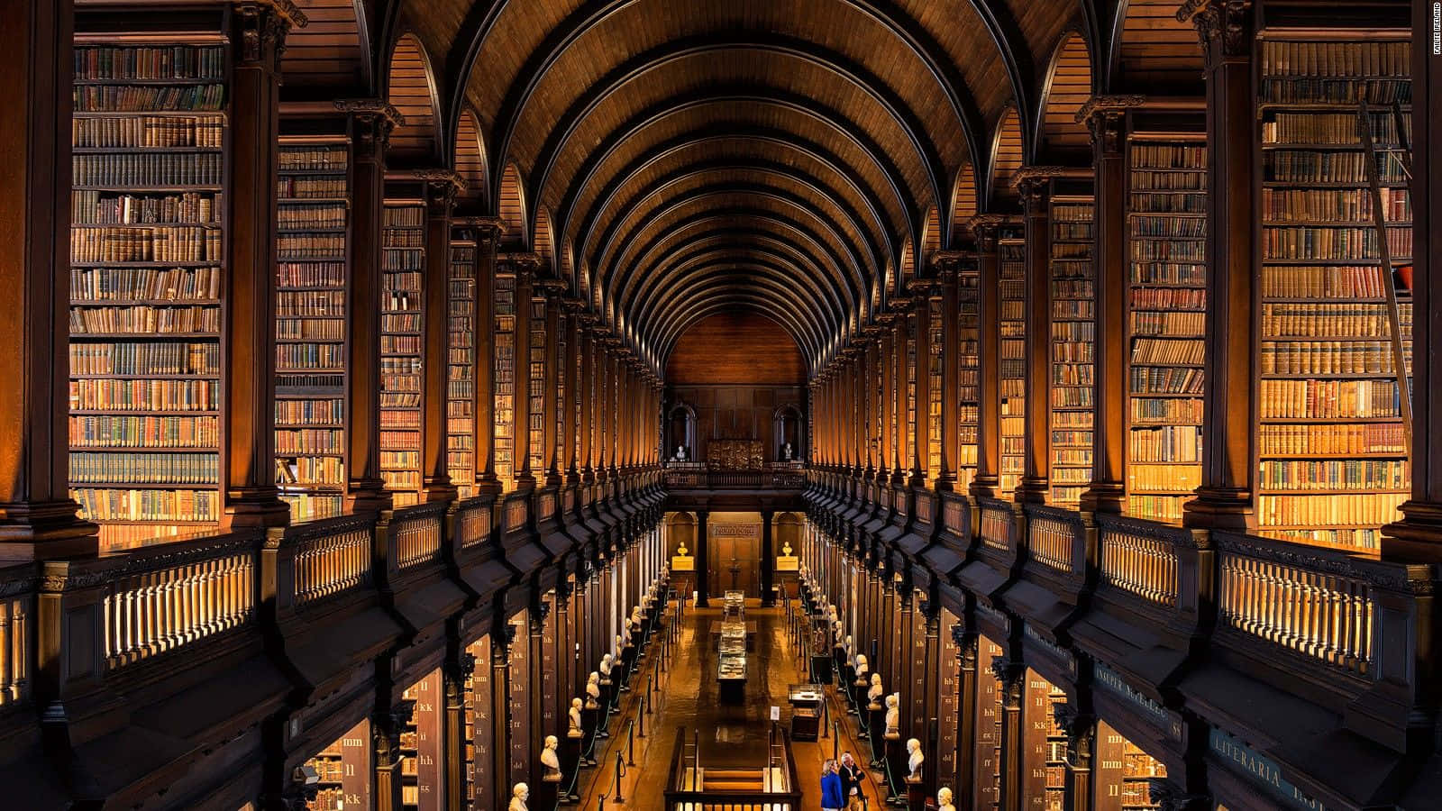 ダブリン旧図書館の背景 壁紙