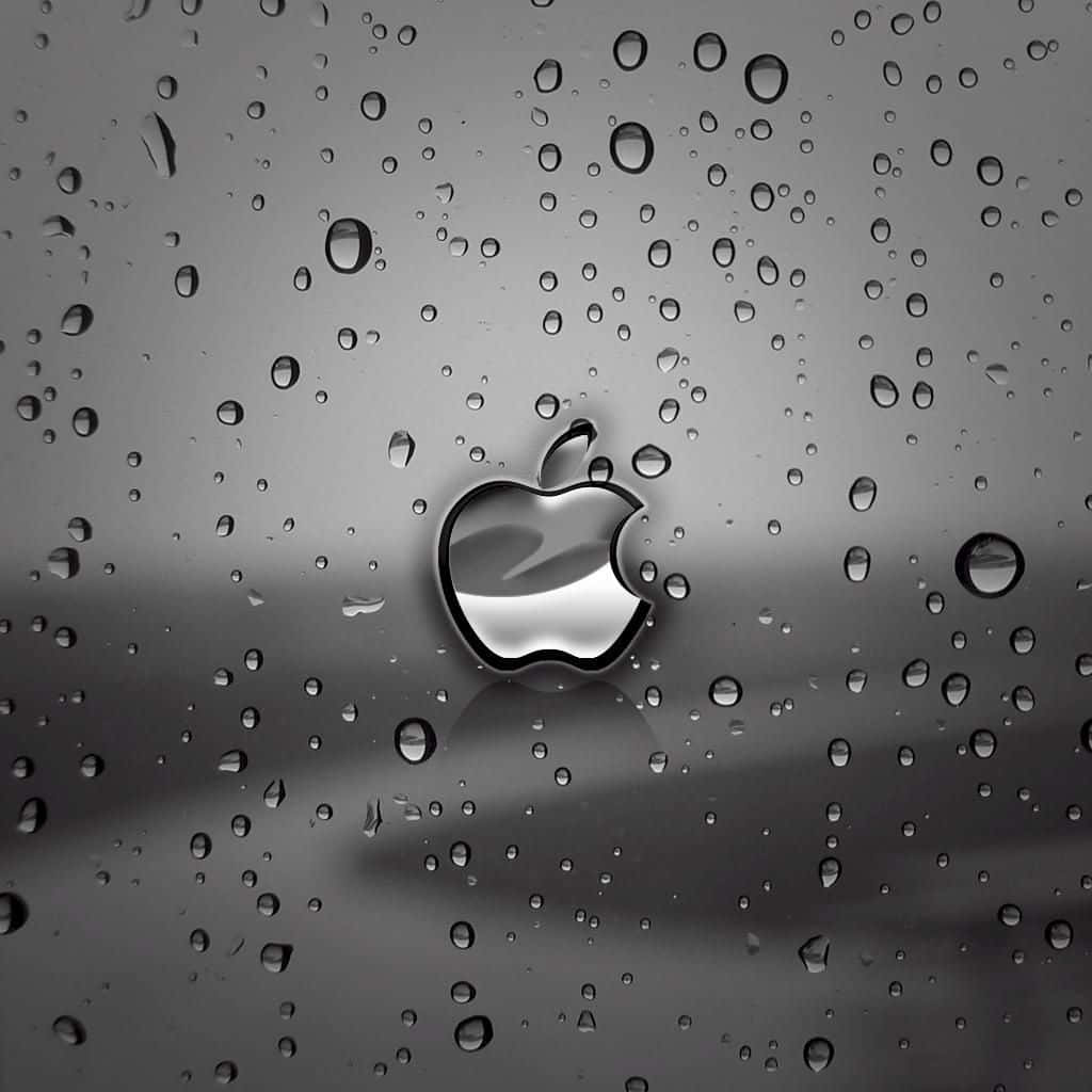ダークキュートなAppleロゴのiPad 壁紙