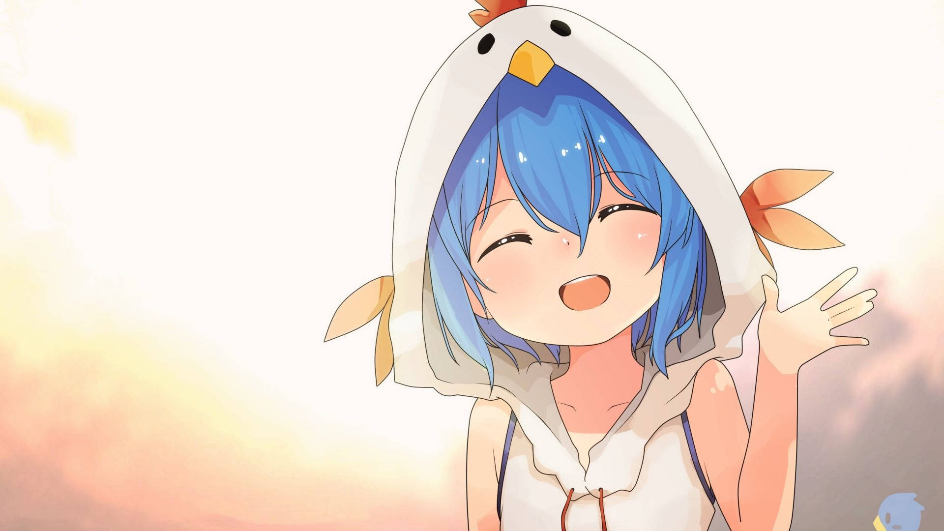 チキンアニメガールパーカー 壁紙