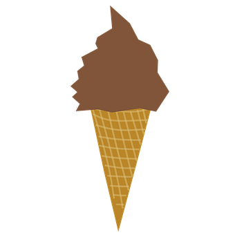 チョコレートアイスクリームコーンの夏のおやつ 壁紙
