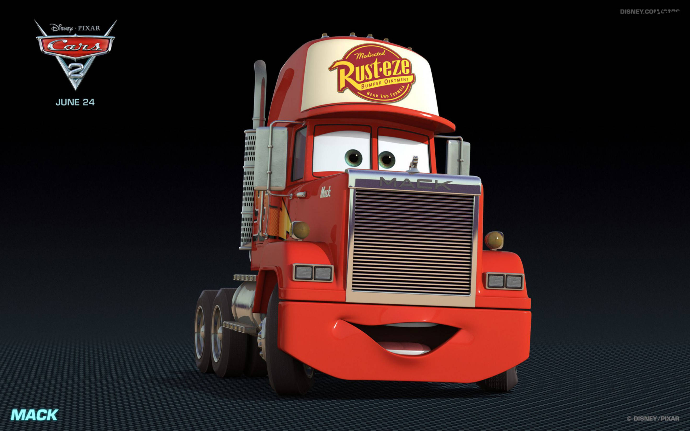 ディズニー・ピクサー『カーズ2』のマック 壁紙