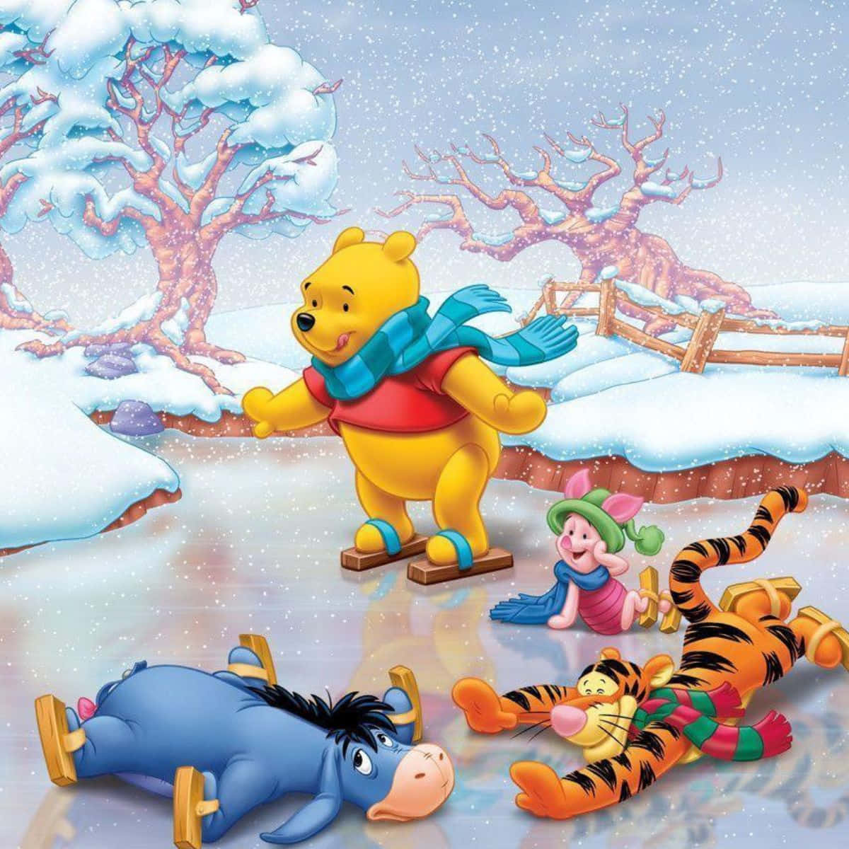 ディズニーでクリスマスの魔法を祝おう 壁紙
