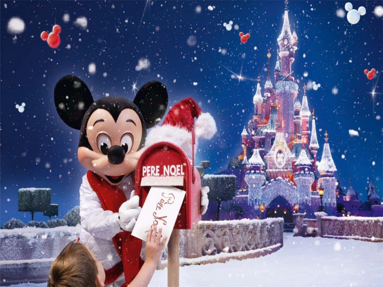 ディズニーと過ごすクリスマスの喜び 壁紙