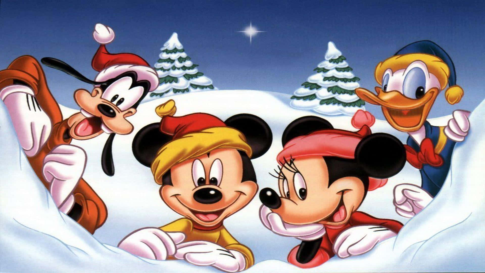 ディズニーと過ごす魔法のクリスマス 壁紙