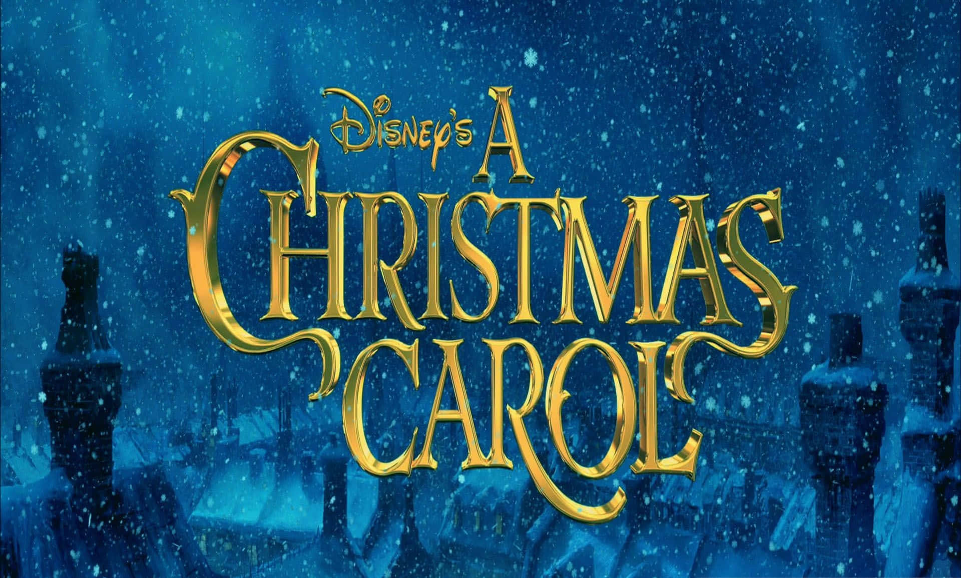 ディズニーのクリスマス・キャロルのタイトル 壁紙