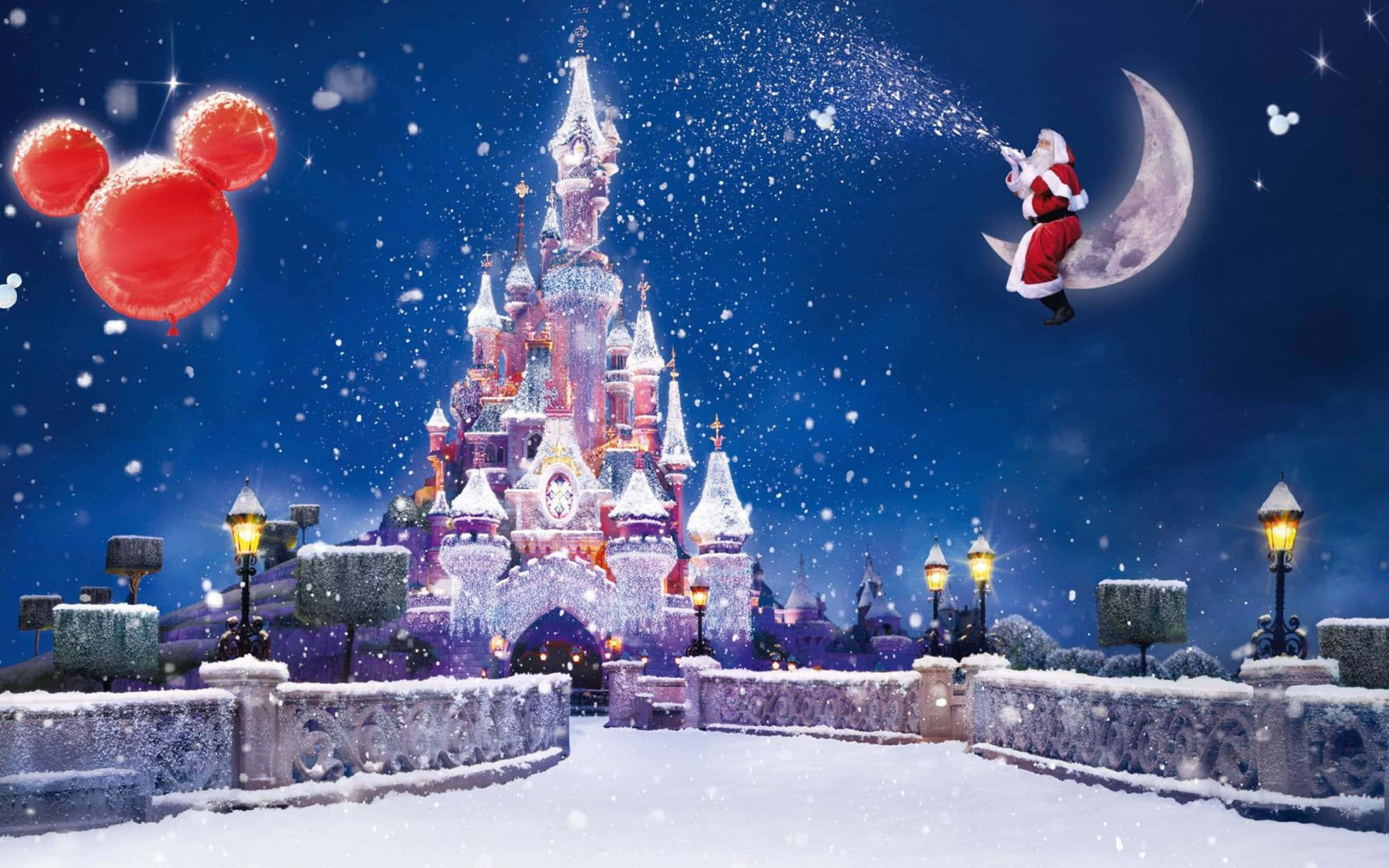 「ディズニーの素晴らしい世界でホリデーシーズンを祝おう」 壁紙