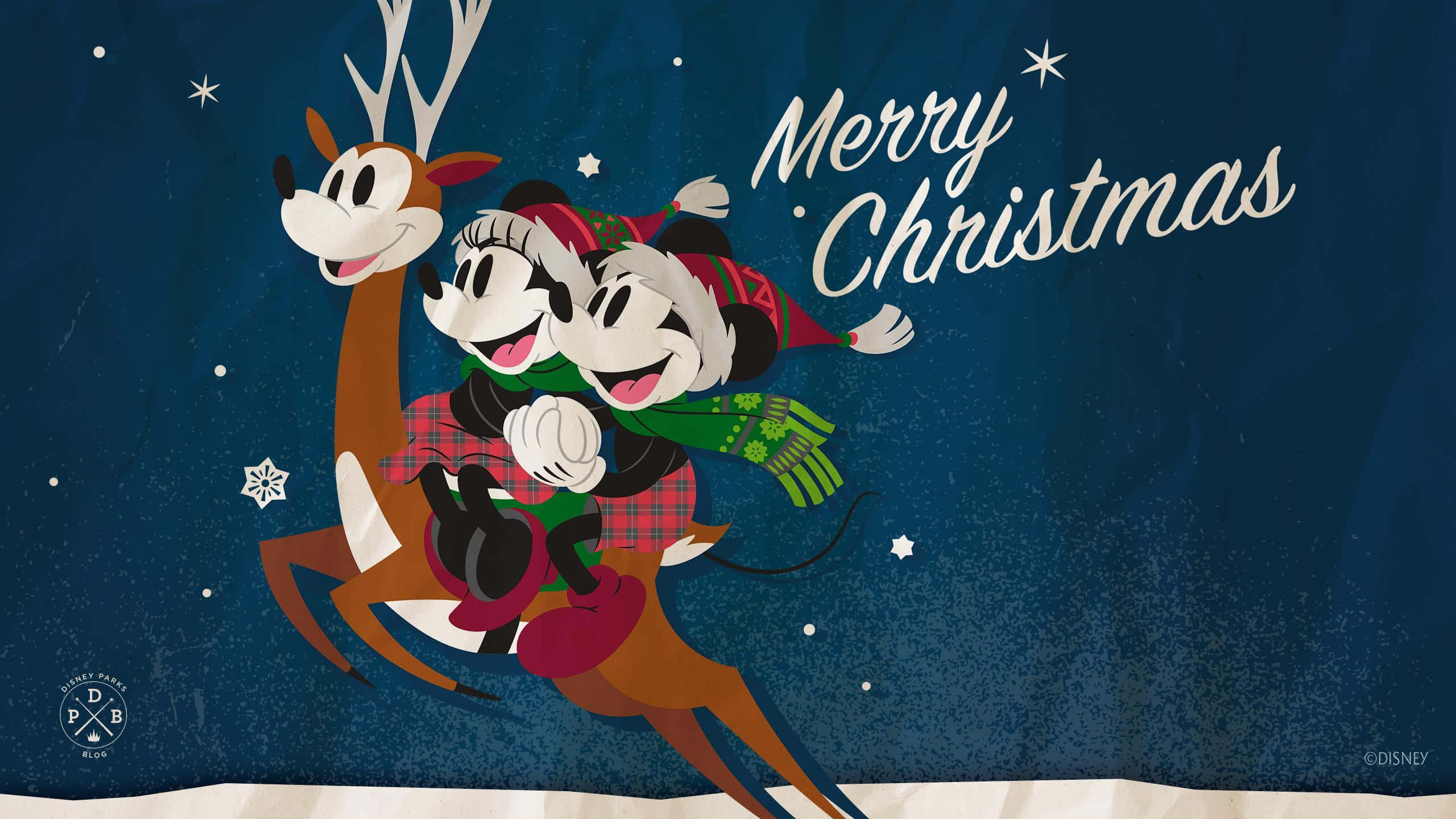 ディズニークリスマスで魔法のホリデーシーズンを始めよう！ 壁紙