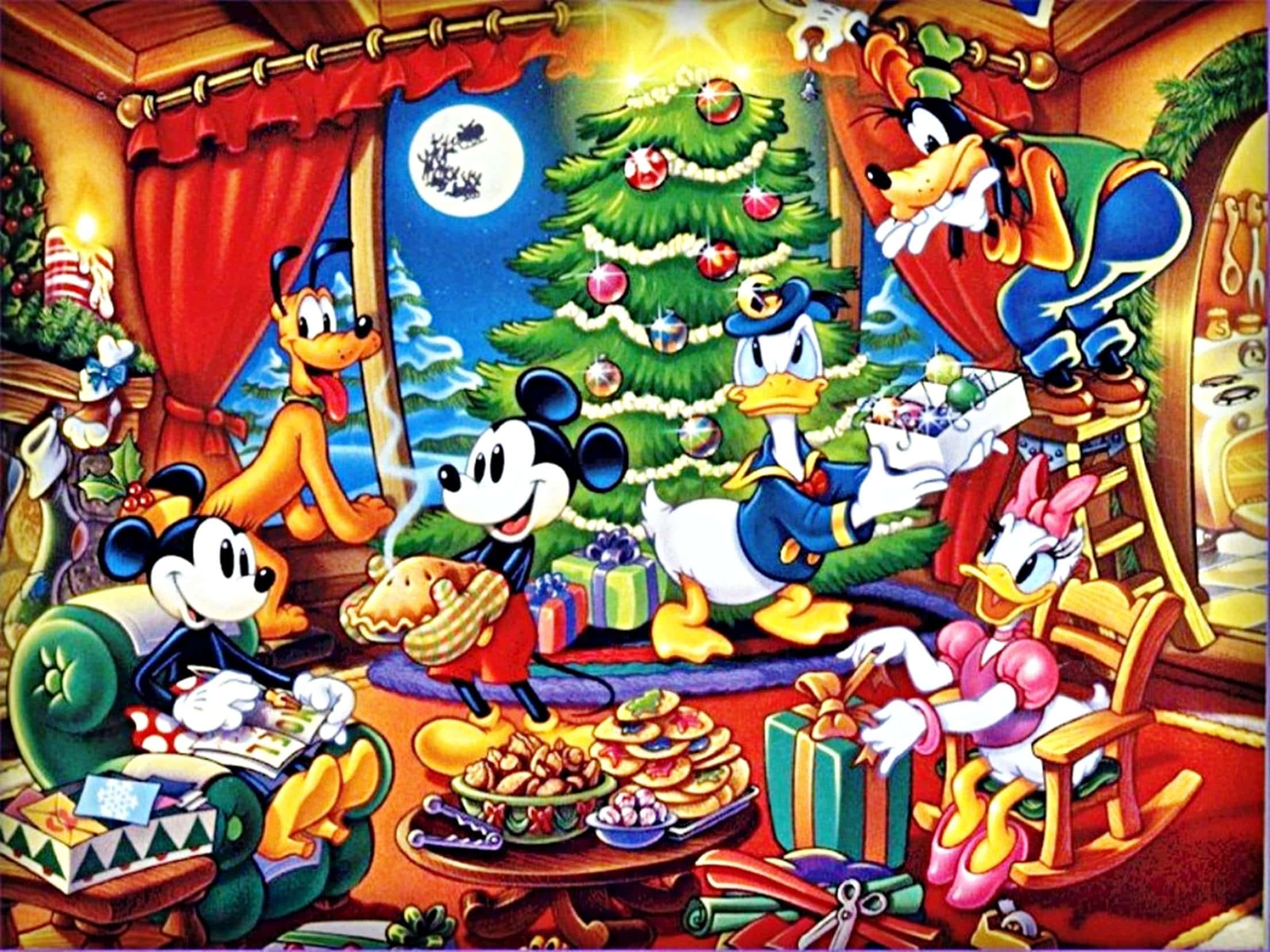 ディズニークリスマスの魔法を体験しよう 壁紙