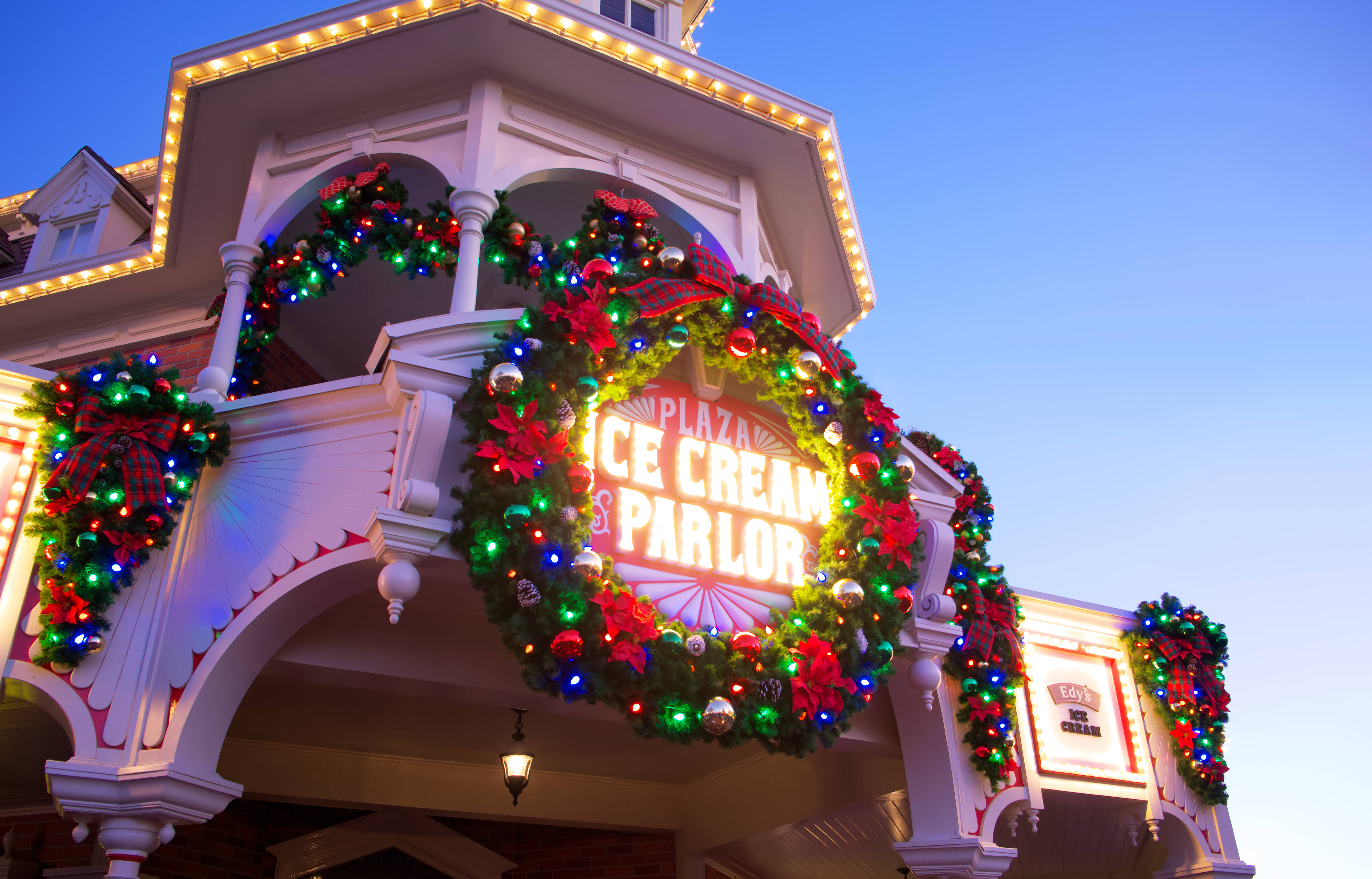 ディズニークリスマスアイスクリームパーラー 壁紙