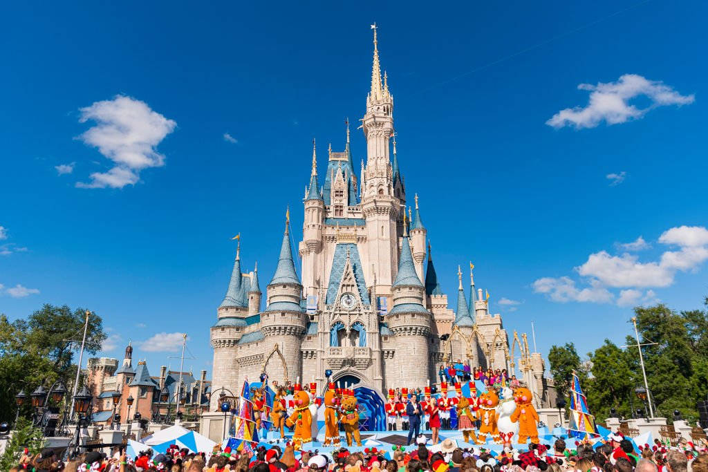 ディズニーワールドのクリスマスショー 壁紙