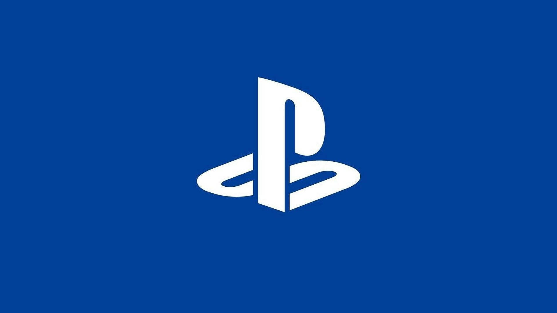 ディープブルーのPS4ロゴ 壁紙