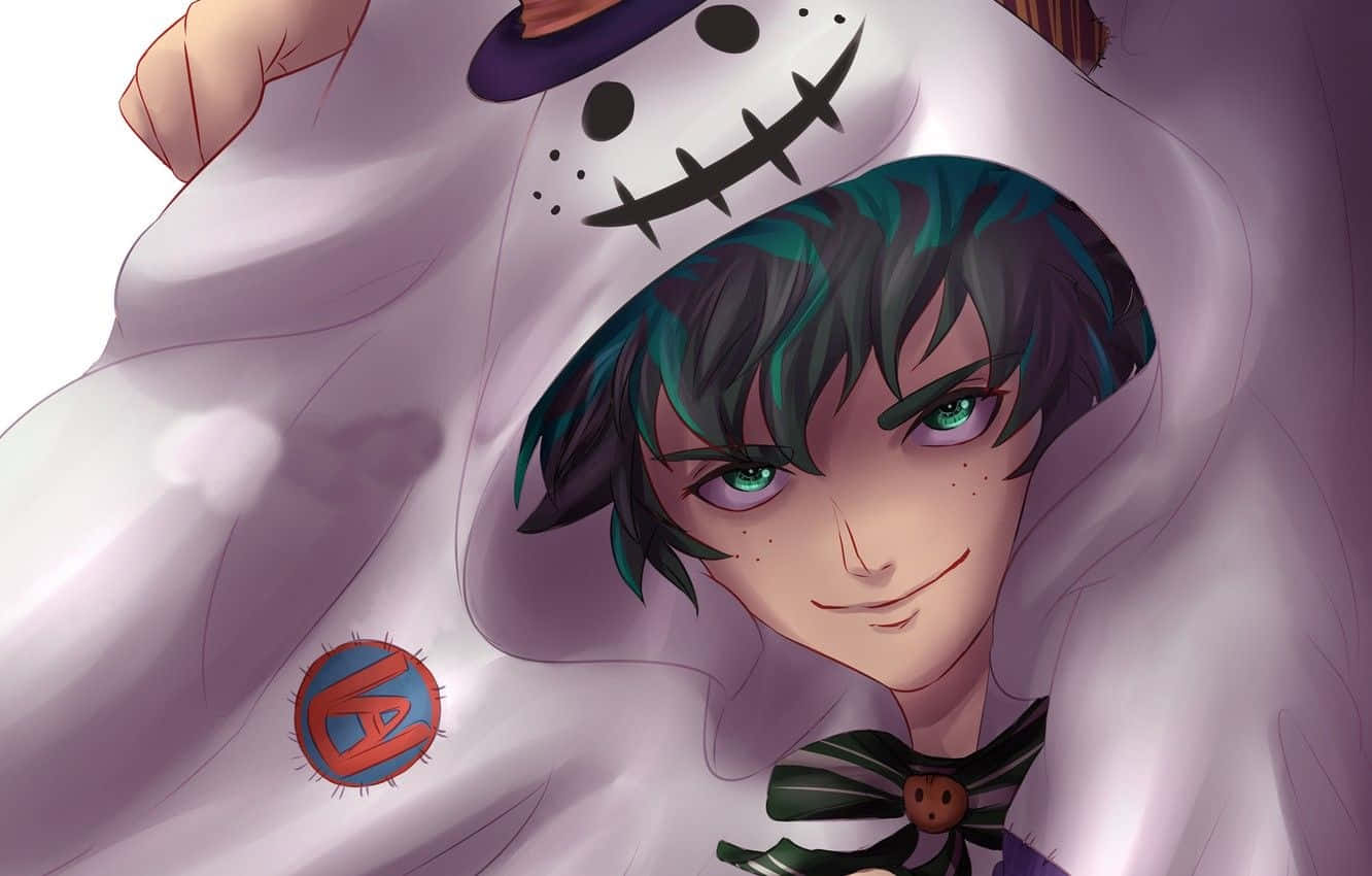 デク 僕のヒーローアカデミア ハロウィン ゴーストコスチューム 壁紙