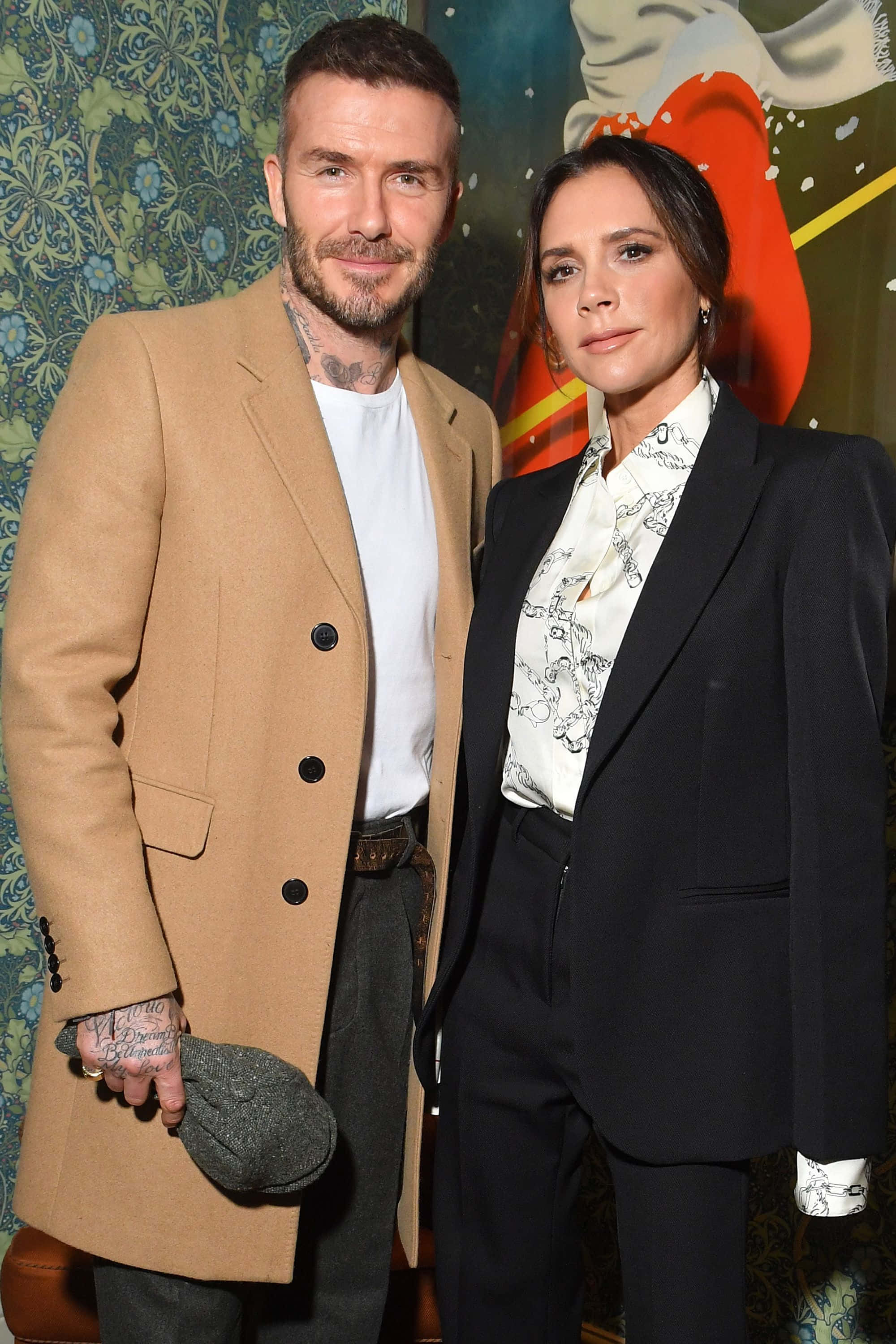 デビッド＆ヴィクトリア・ベッカム夫妻の写真 壁紙