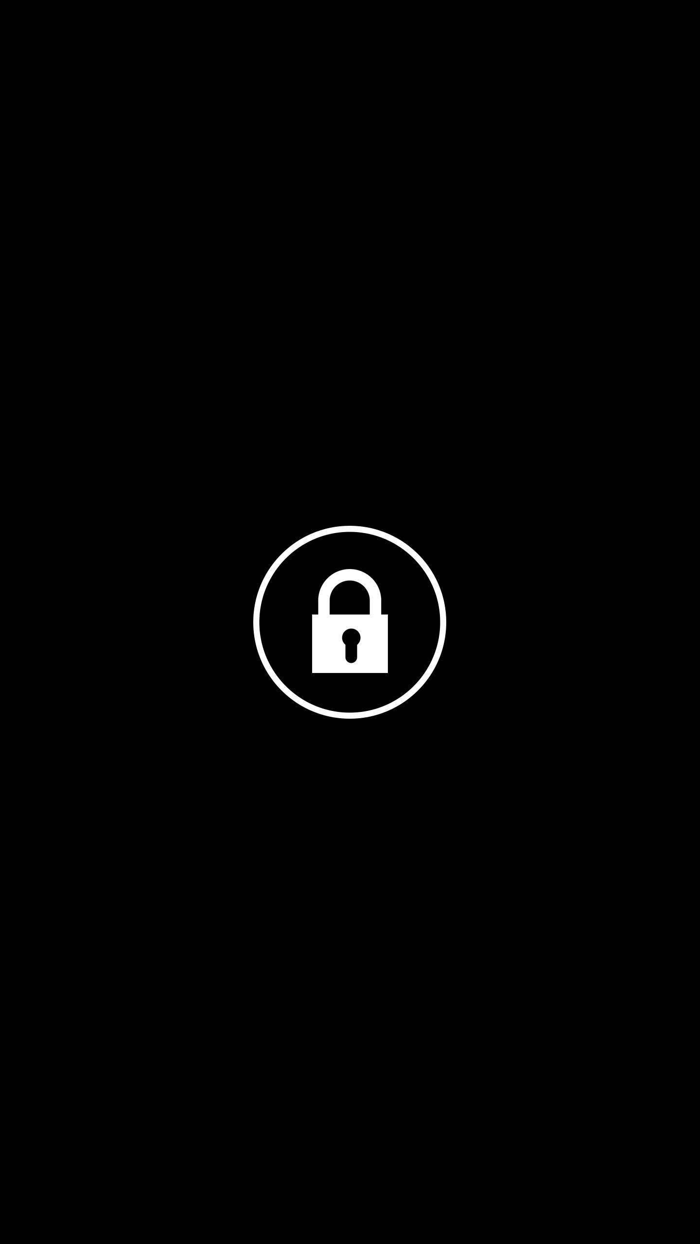 データを安全に守るロック画面 壁紙