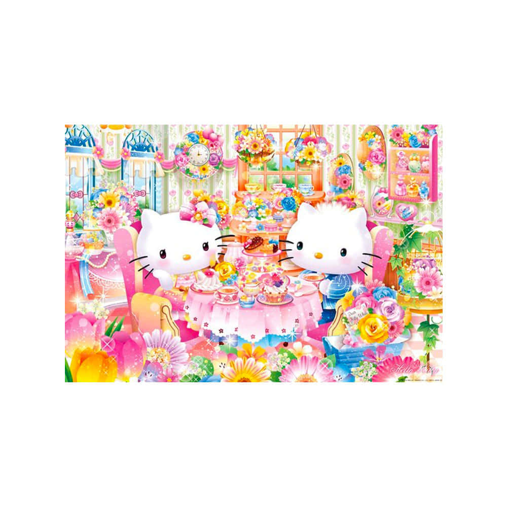 デート中のハローキティ サンリオ プロフィール画像 壁紙
