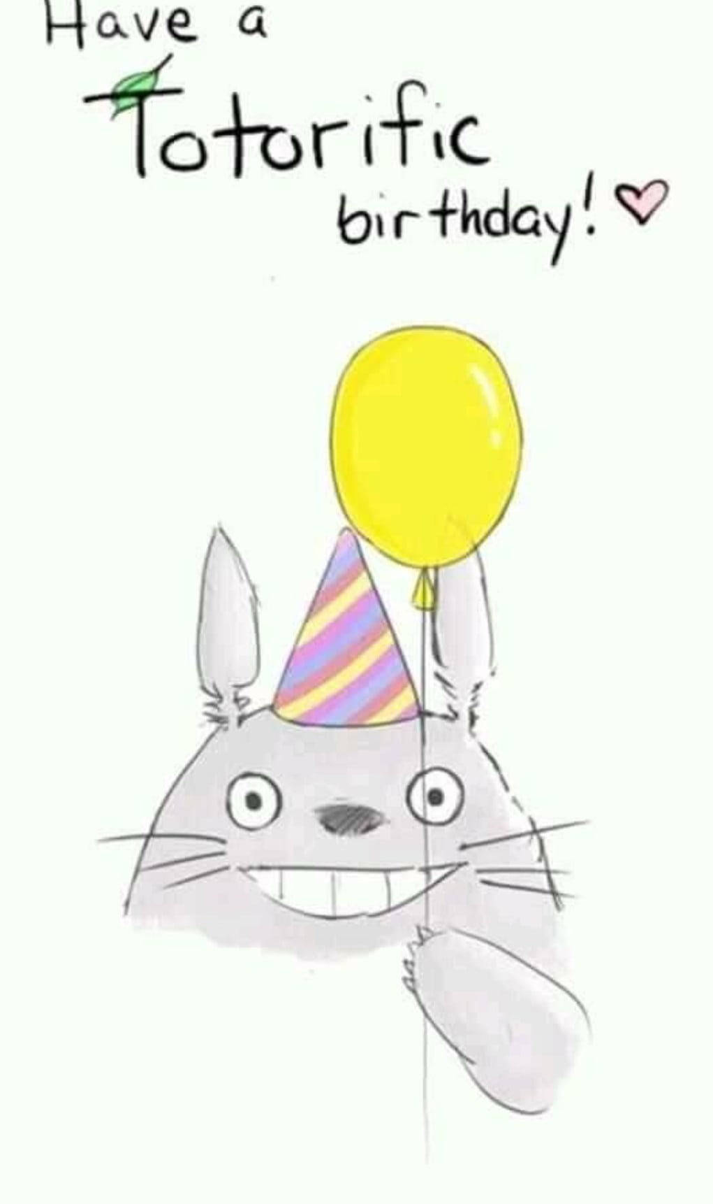 トトロが誕生日に挨拶してくれる 壁紙