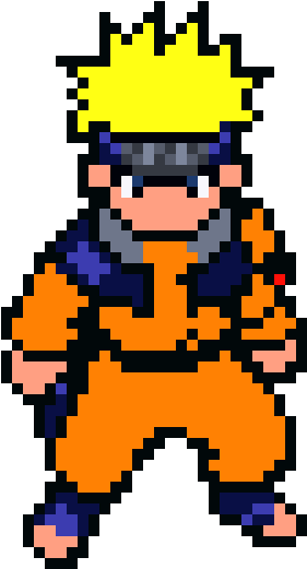 ドット絵のナルト・うずまきキャラクター 壁紙