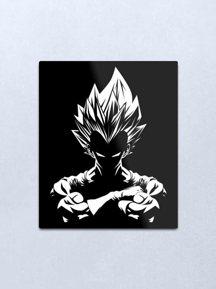 ドラゴンボールのベジータ 白黒 壁紙